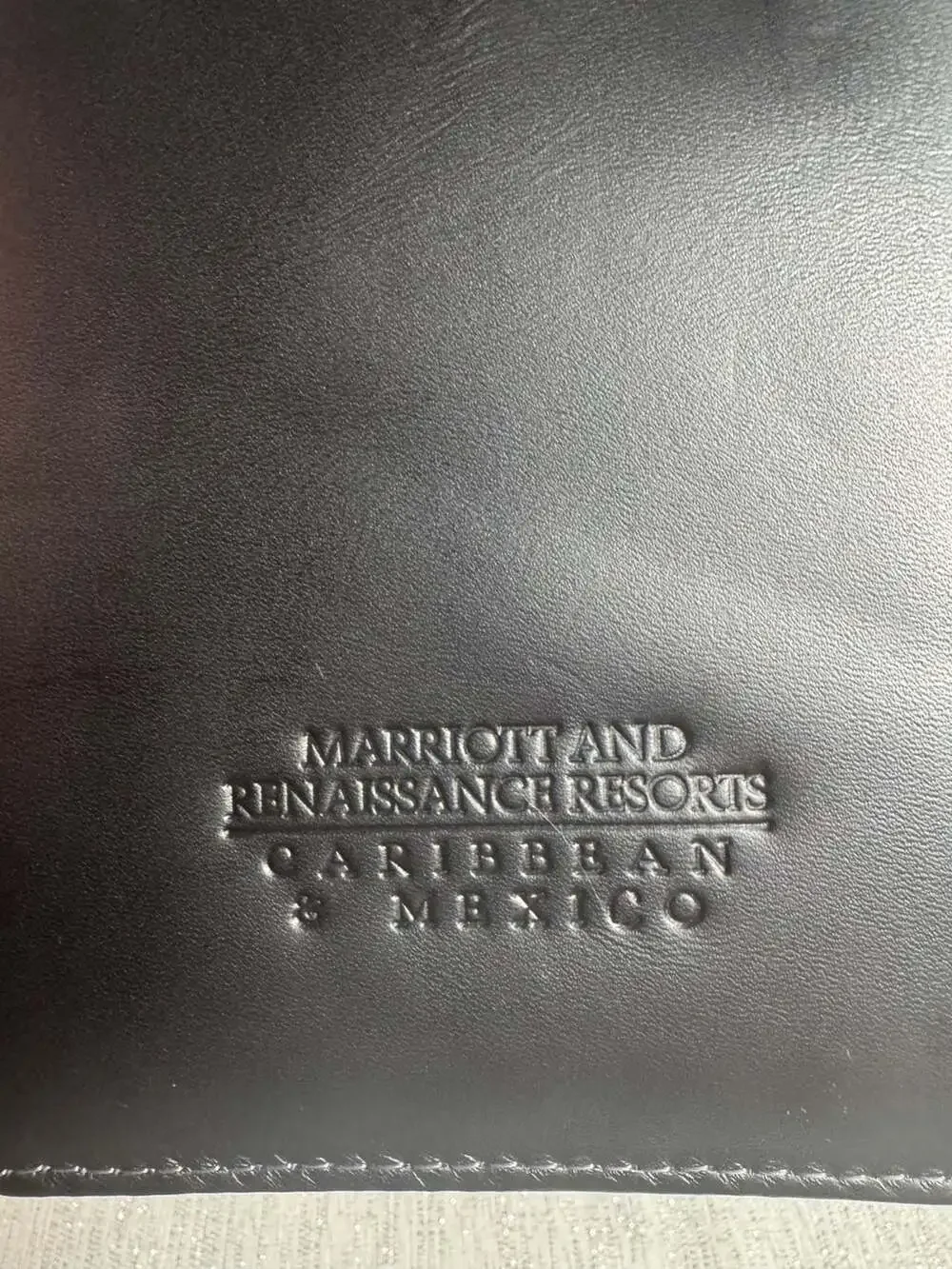 Leeds Genuine Leather Travel Document Organizer Marriott and Renaissance Resorts